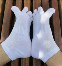 6Pairs Men Ankle Five Finger Toe Low Cut Sport Combed Cotton Breathe Socks Sport