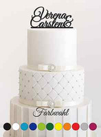 Wunschnamen Tortenstecker Hochzeit, Personalisiert, Cake Topper Plexiglas Acryl