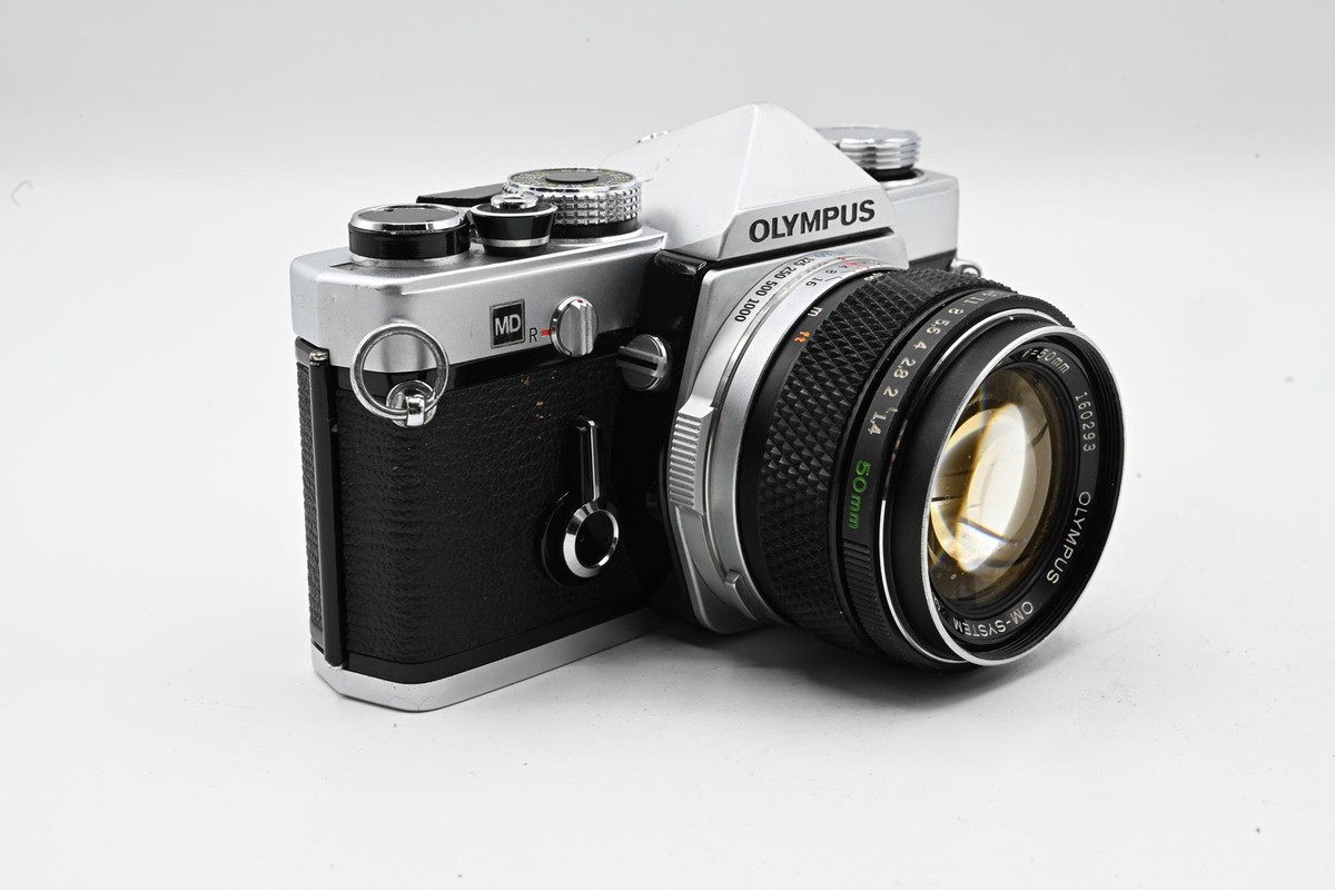 Olympus OM-1 w/ fast 50mm f/1.4 kit in Chrome - Very Nice | eBay