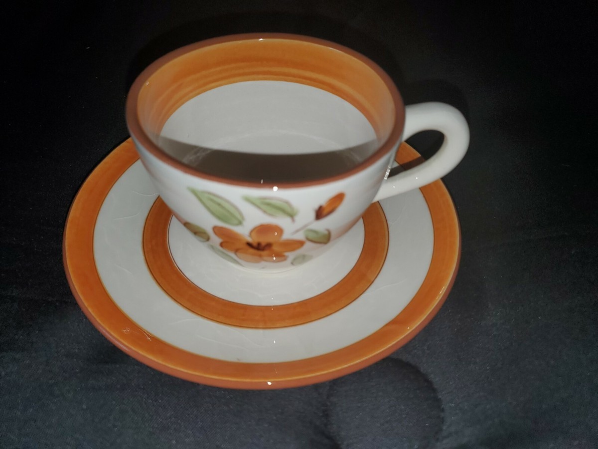 1 STANGL Pottery BITTERSWEET Tea Cup & Saucer Set | eBay