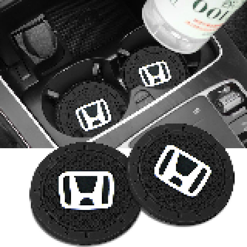 Car Cup Holder Universal NonSlip Coaster Silicone Waterproof Pad for Honda Logo