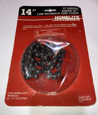 #ad Homelite Jacobsen 37 Series Raker III Chainsaw Chain D 92439 A 14quot; USA New $14.99