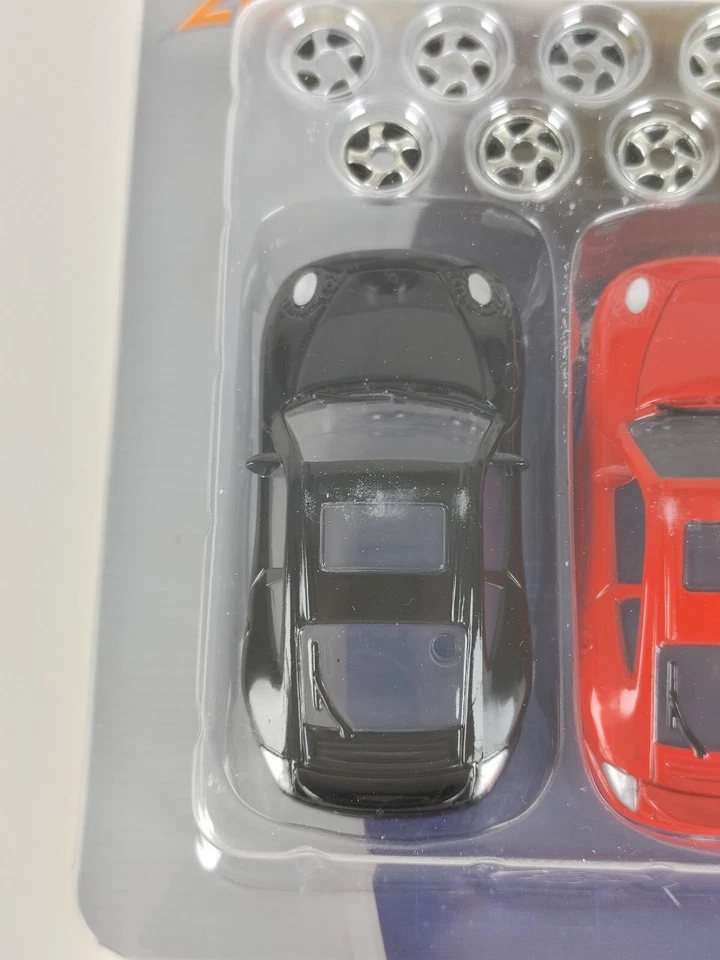 Porsche 911 Turbo Black & Red German Imports Body Kit ZipZaps Micro RC Accessory - Image 4 of 4