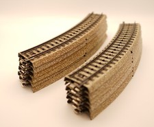 Märklin H0 5100 M Gleis gebogen 12 Stück Track Modelleisenbahn Metall 360 mm