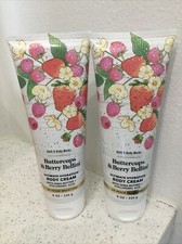 Bath  Body Works Buttercups  Berry Bellini Body Cream - 2 Pack New