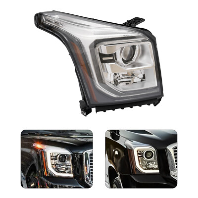 Right Side Headlight HID/Xenon Headlamp For 2015-2019 2020 GMC Yukon XL Denali