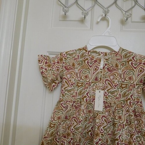 NWT Rylee + Cru Abstract Heart Print Babydoll Dress sz 6/7 Years or 10/12 Years - Picture 2 of 2
