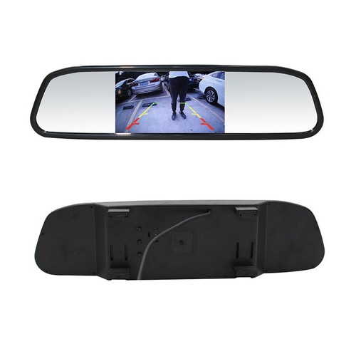 4.3" DIGITAL LCD COLOR MIRROR MONITOR CAR REARVIEW DISPLAY REVERSING CAMERA CP - Picture 3 of 5