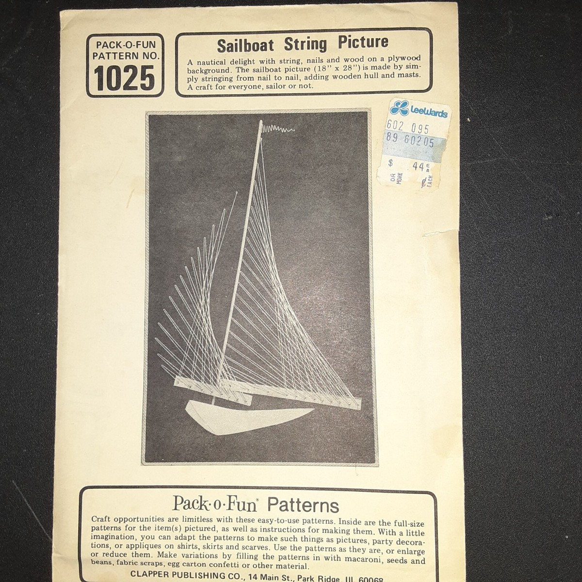 Vintage String Art Pattern Pack O Fun Sailboat #1025 LeeWards SEALED NEW | eBay vintage-string-art-pattern-pack-o-fun-sailboat-1025-leewards-sealed-new-ebay