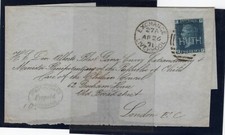 CHILE 1871 UK cubierta plegable a celebridad ALBERTO BLEST GANA