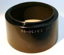 Olympus Pen 60mm f1.5 Hood Shade Zuiko 50-90mm F3.5 screw in metal