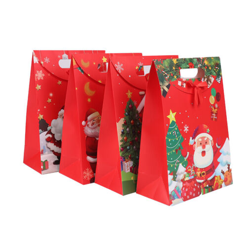 Christmas Bow Gift Box Candy Box Gift Candy Bag Portable Flip Cover Gift Box - Photo 1/16