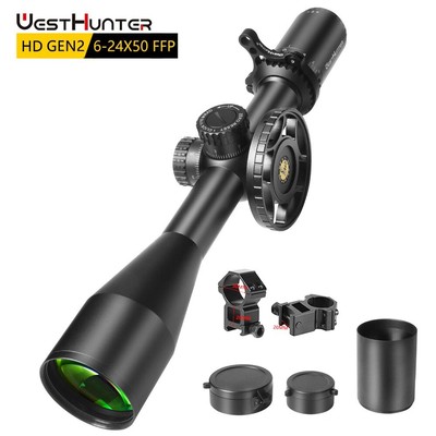 WestHunter HD Gen2 6-24x50 FFP Jagd Zielfernrohr 30MM Tub Erste Fokusebene