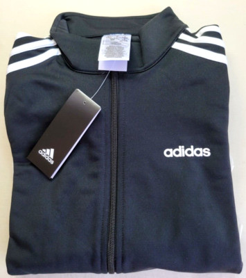 adidas Essentials Tricot Track Jacket Women's Black Small Athletic New MSRP$50