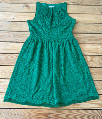 max studio specialty products Mssp womens lace sleeveless dress sz S green  D12 | eBay