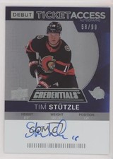 2021-22 Credentials 2020-21 Debut Ticket Access 58/99 Tim Stutzle Auto 0uz9