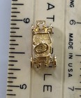 14k Royal Type Carriage, Coach Charm Pendant, 2.68 Grams, Movable Wheels - Nice! — photo 6
