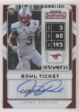 2020 Contenders Draft Picks College Bowl Ticket 7/99 James Proche #234 Auto nd3