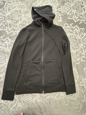 FIGS Hoodie Womens Xsmall Black Full Zip Fleece Pockets Drawstring Medical