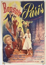 Bonsoir Paris affiche cinéma originale 1956