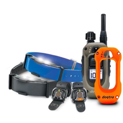 Dogtra 1900X + 2 Handsfree + 1 Blue RX + X-Shield- Orange  - 3/4 Mile Range