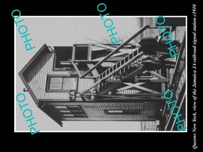 Queens New York The Jamaica Ja Railroad Tower c1910 Large Historic Old Photo