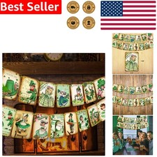 Luxurious St. Patrick's Day Decorations - 15pcs Green Banner for Celebrations