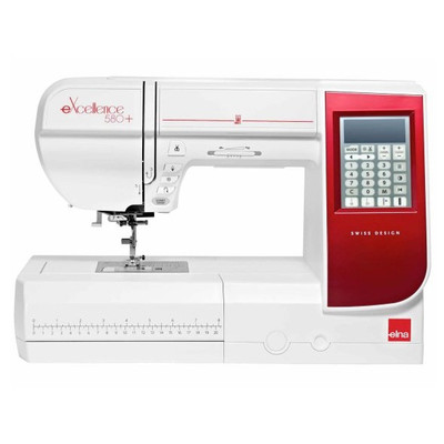 Elna eXcellence 580+ Computer Nähmaschine /120 Stichprogramme 2 Alphabete /nähen
