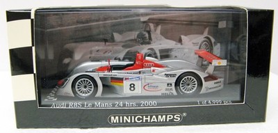 2000 Audi R8S Le Mans Winner Biela Kristensen Pirro 1/43 Minichamps 430000908