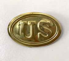 Civil War US Enlisted Belt Plate - Oval Lead Filled