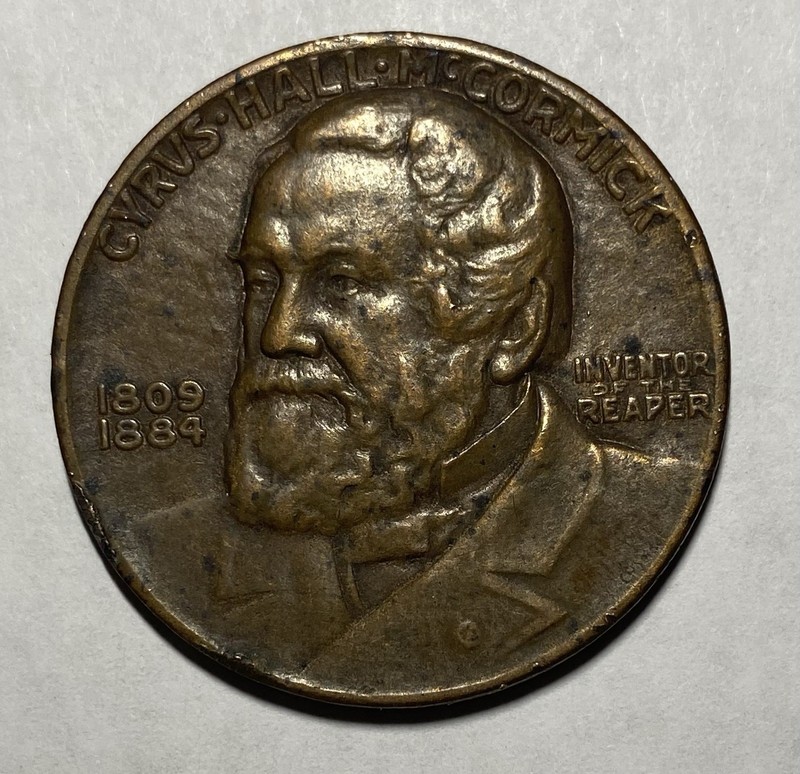 1809-1884 INVENTOR OF THE REAPER INTERNATIONAL HARVESTER COMPANY (TOKEN) COIN