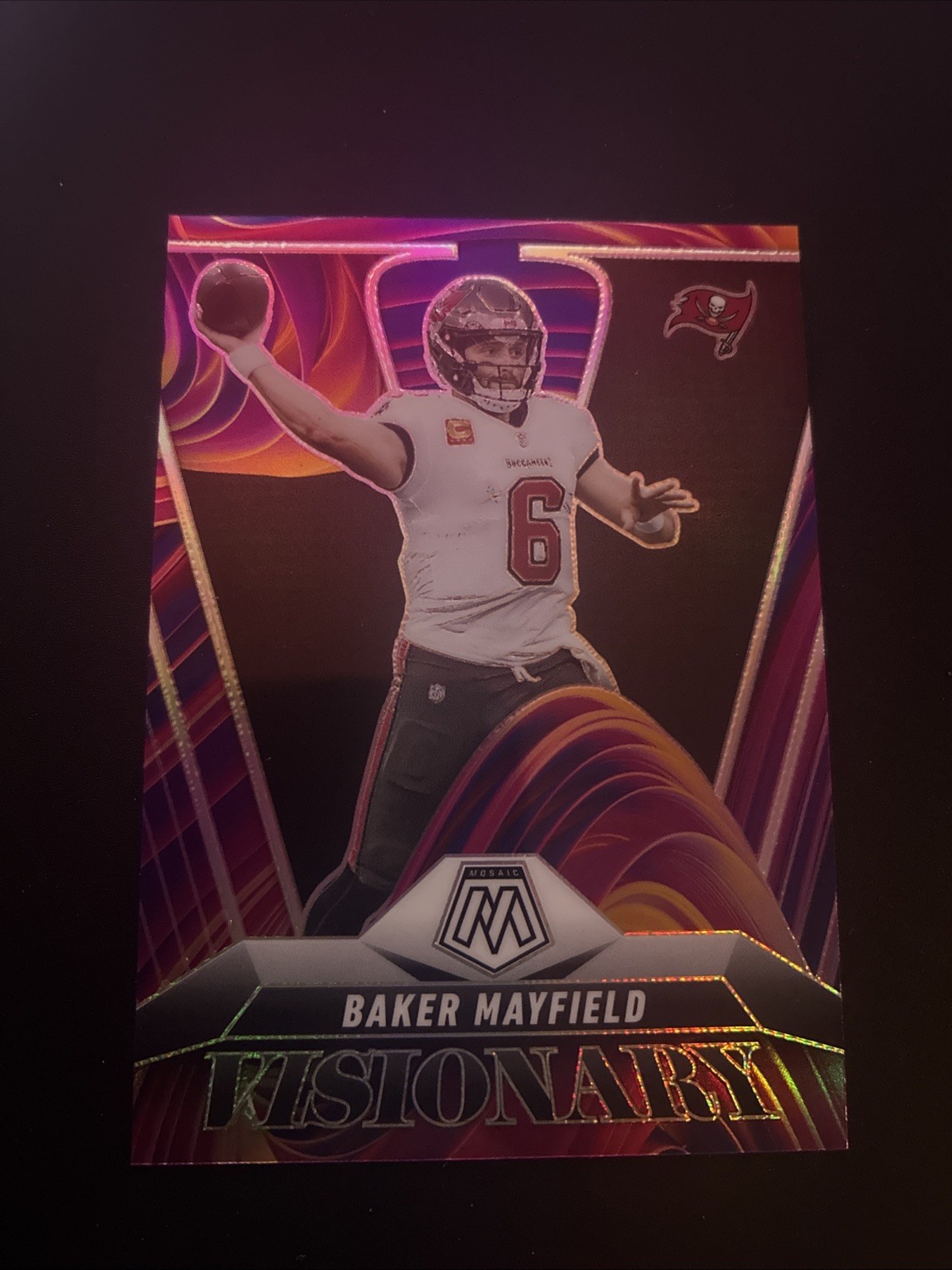 2025 Panini Mosaic Baker Mayfield Visionary Prizm Case Hit #23