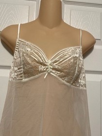 La Perla Studio Spring in New York Chemise L Ivory Sheer Lace Cups