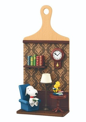 Snoopy READING Miniature Board Rement Figur Original OVP