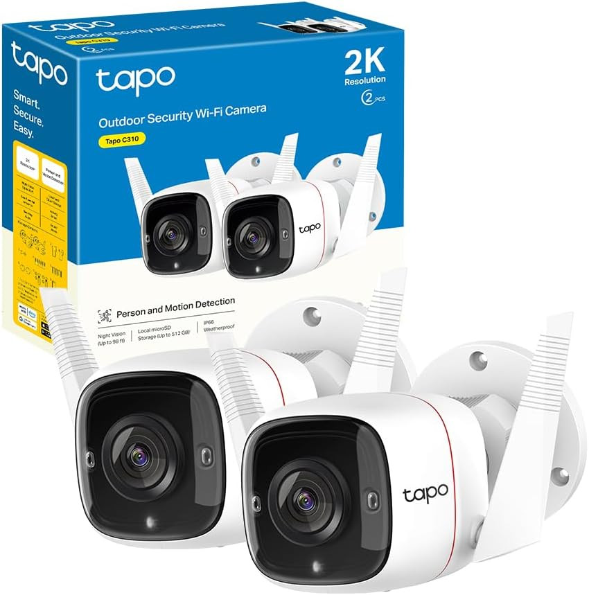 C310P2 Tapo Telecamera Esterno 3MP - La Tua Casa Intelligente e Sicura