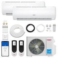 [Open Box]TOSOT 18,000 BTU Dual-Zone Mini Split AC, 9,000+9,000BTU, R410A