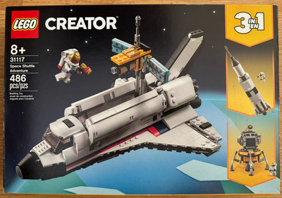Lego Creator 3-In-1 Space Shuttle Adventure Building Set 31117 Brand New Sealed 