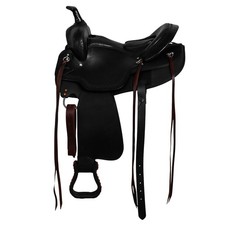 Western Barrel Racing Leather Horse Saddle Trail Tooled Carved Equestrian 10-13