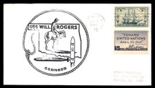 Mayfairstamps US 1972 USS Will Rogers Cover aax_83235