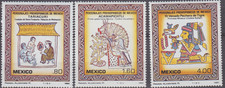 Estampillas de personalidades prehispánicas de arte/artistas/1982 de México SC1285-87 MNH