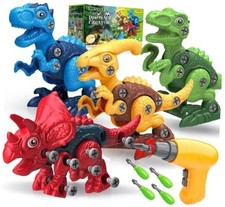 Dinosaur Toys for 3, 4, 5, 6, 7 Year Old Boys, Take Apart Toys with Electric