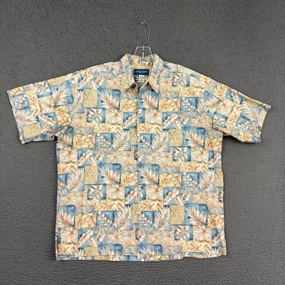 Cooke Street Shirt Mens XL Multicolor Tropical Cotton Hawaiian Aloha Casual Casu