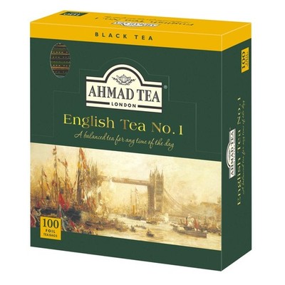 Elegant English Tea  - 100 Foil Enveloped Teabags, Smooth and