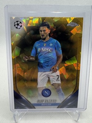 ELJIF ELMAS Gold /50 TOPPS Sapphire CHROME UEFA CLUB COMPETITIONS Neapel Napoli