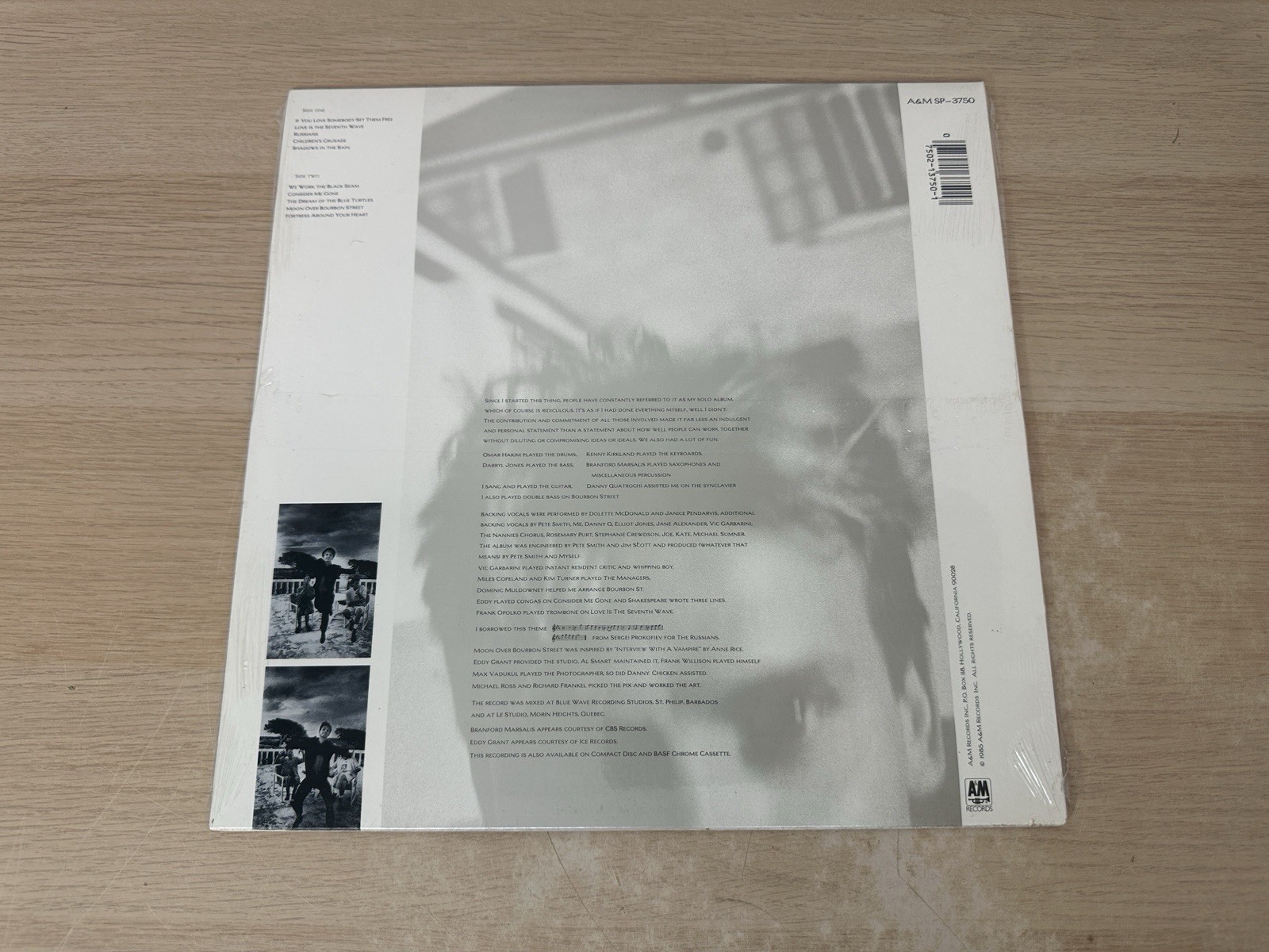 STING: The Dream of the Blue Turtles: Original SEALED 1985 USA Vinyl LP: SP 3750