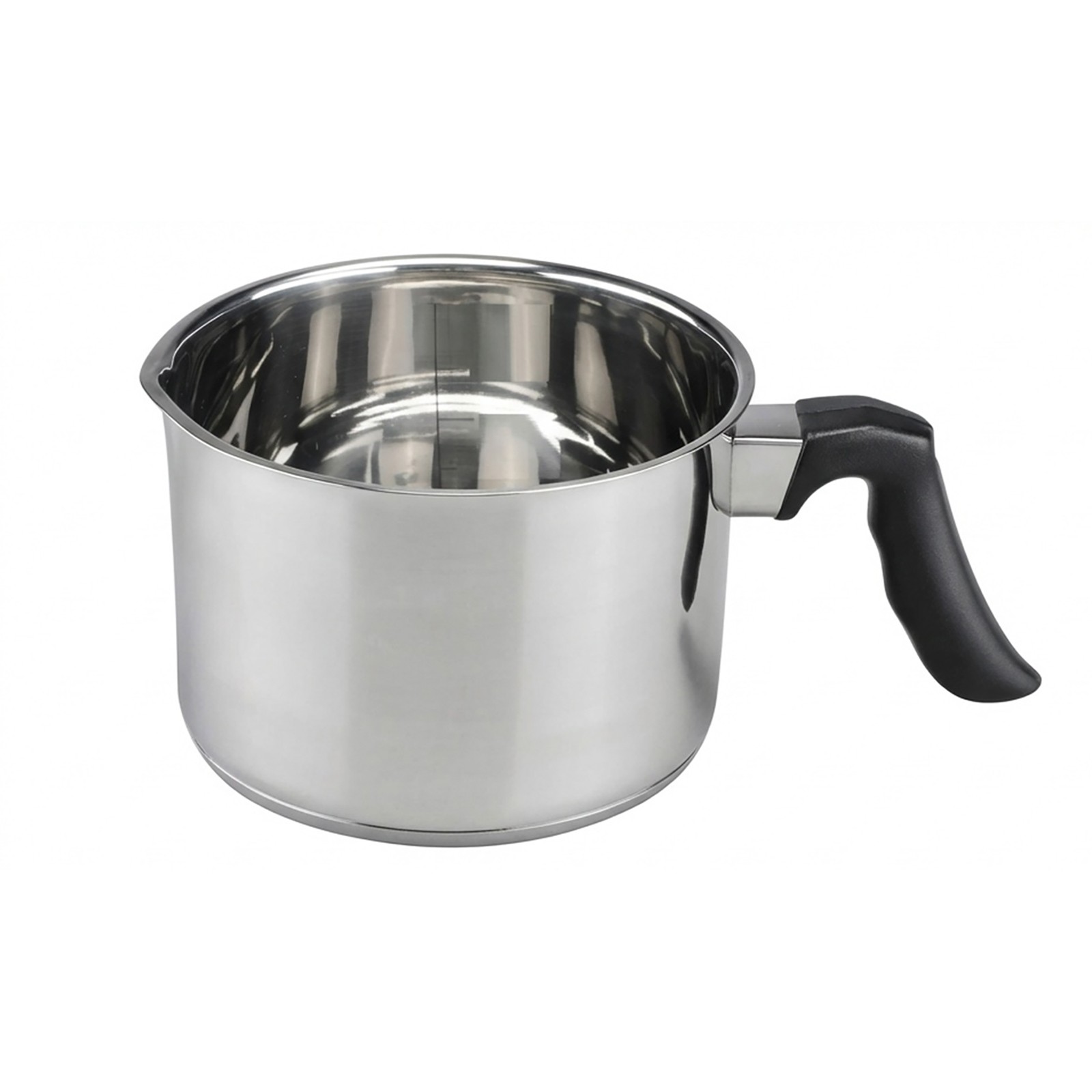 Poêle à lait 12 cm Cheffinger anti-goutte avec bec verseur pratique en inox