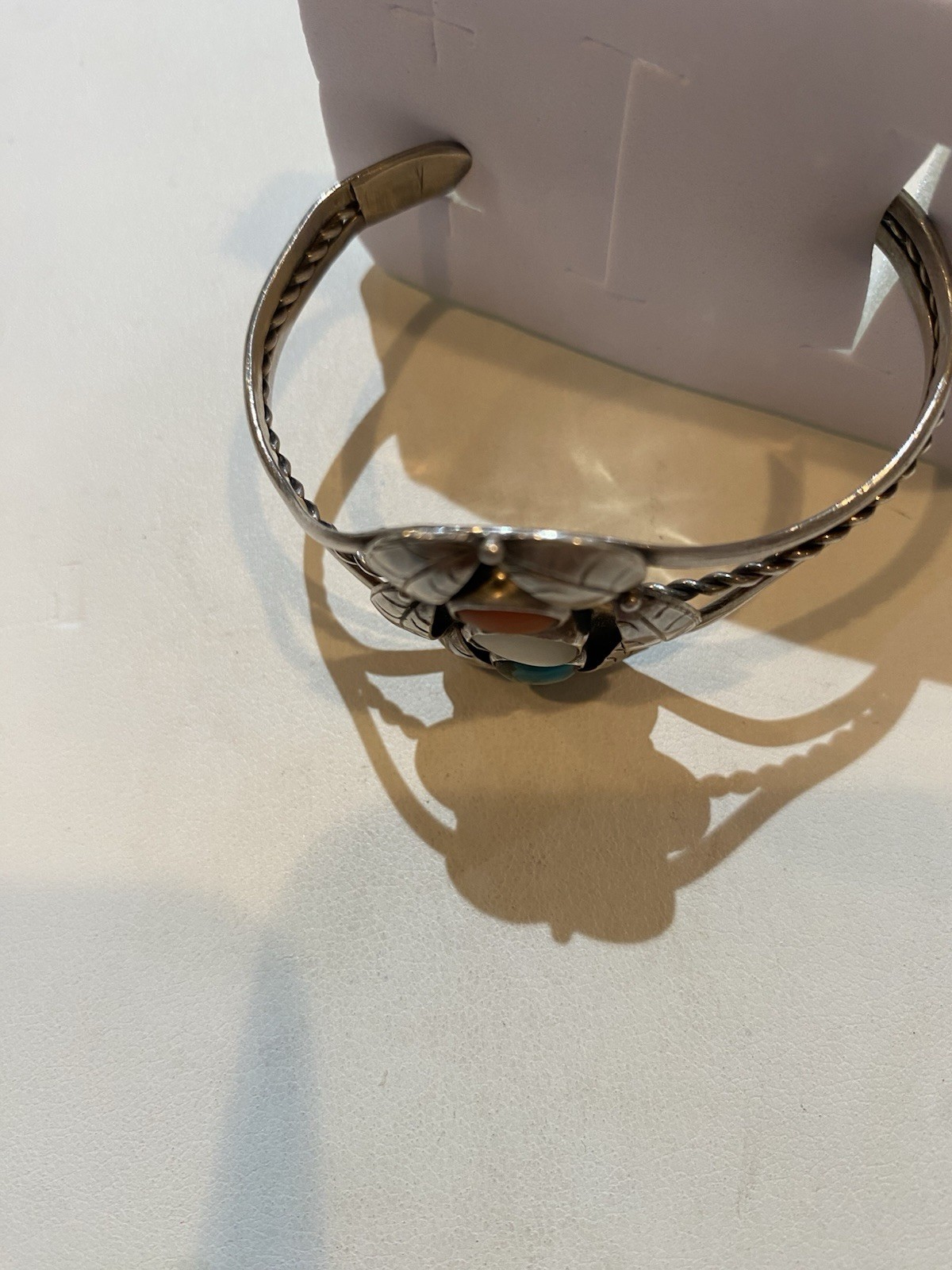 Sterling Native American Bangle - image 4