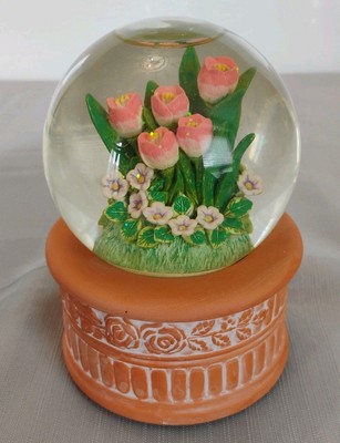 Vintage Summit Collection Springtime Snow Globe Plays Younger Than Springtime