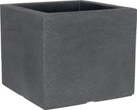 Geli Pflanztopf Kubus 40 X 40 X 34 Cm Anthrazit KunststofftöPfe