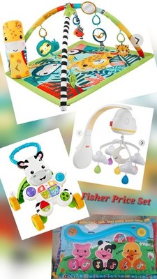 Fisher Price Set XXL Lauflernwagen Spielbogen Mobile Rainforest Wolken Zebra